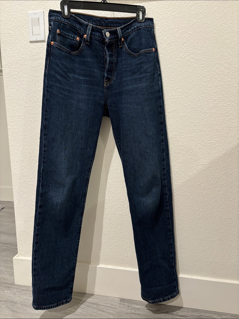 Levi's Women's Dark Blue Straight-Leg Jeans